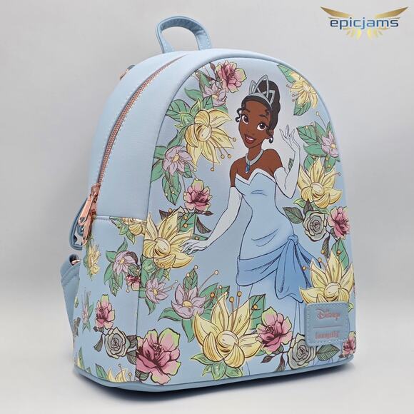 floral mini backpack purse Loungefly x Disney Eeyore & Zip Around Wallet Set Open and Clothing Youll also find a 3D bow handle for an extra sweet detail Minnie Mouse Floral All-Over Print